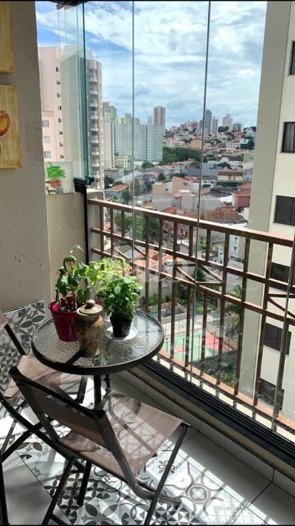 VARANDA de Apartamento à venda, Padrão com 75 m², 3 quartos e 1 vaga em Vila Floresta - Santo André