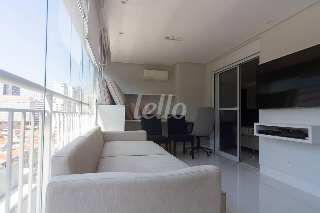 SACADA de Apartamento para alugar, Padrão com 54 m², 1 quarto e 1 vaga em Itaim Bibi - São Paulo