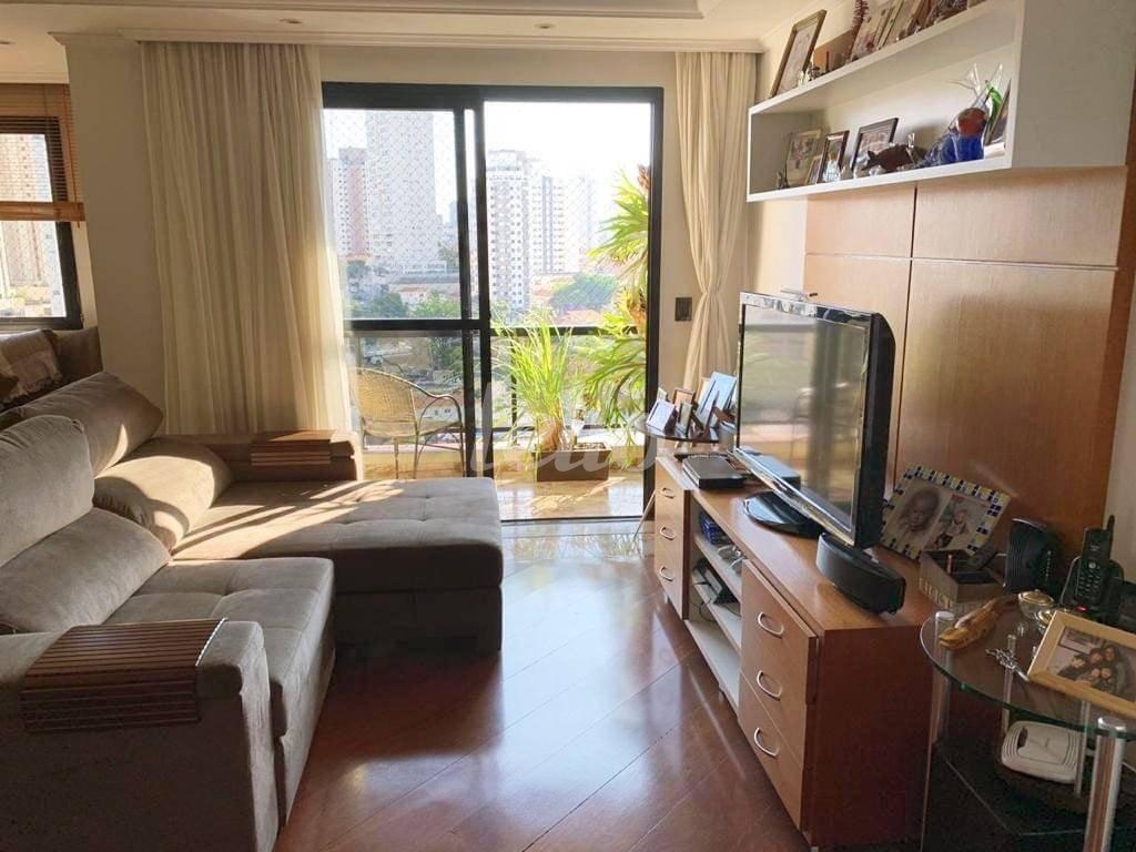 SALA de Apartamento à venda, Padrão com 113 m², 3 quartos e 3 vagas em Vila Regente Feijó - São Paulo