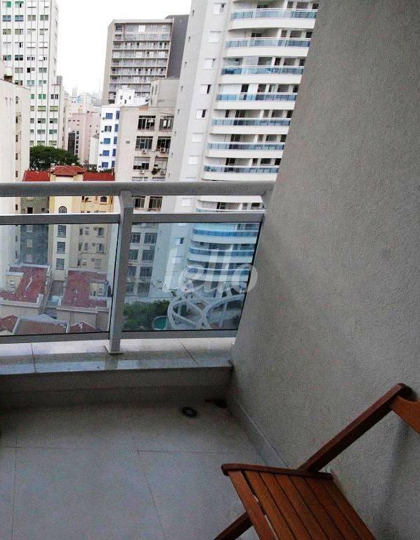 VARANDA de Apartamento à venda, Padrão com 48 m², 1 quarto e 1 vaga em Santa Efigenia - São Paulo