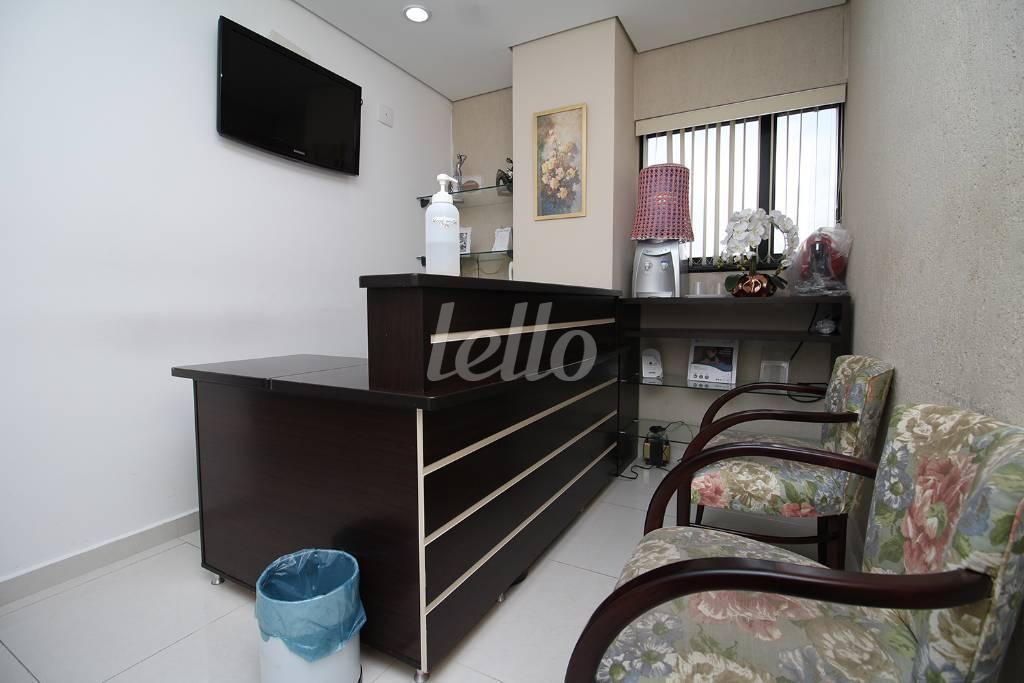 RECEPÇÃO de Sala / Conjunto para alugar, Padrão com 37 m², e 1 vaga em Higienópolis - São Paulo