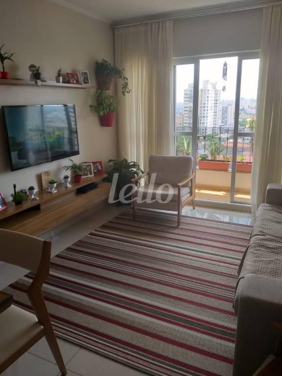 SALA DOIS AMBIENTES de Apartamento à venda, Padrão com 76 m², 3 quartos e 1 vaga em Mooca - São Paulo