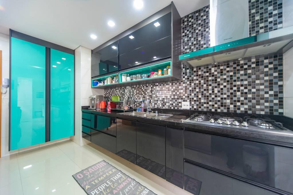 COZINHA de Apartamento à venda, Padrão com 126 m², 3 quartos e 3 vagas em Vila Lilica - Santo André