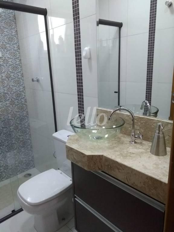 BANHEIRO de Apartamento à venda, cobertura - Padrão com 140 m², 2 quartos e 2 vagas em Paraíso - Santo André