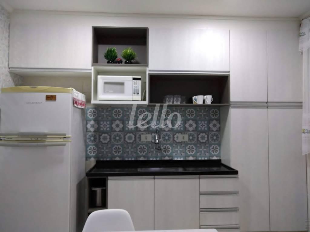 COZINHA de Apartamento à venda, Padrão com 58 m², 1 quarto e em Santa Cecília - São Paulo