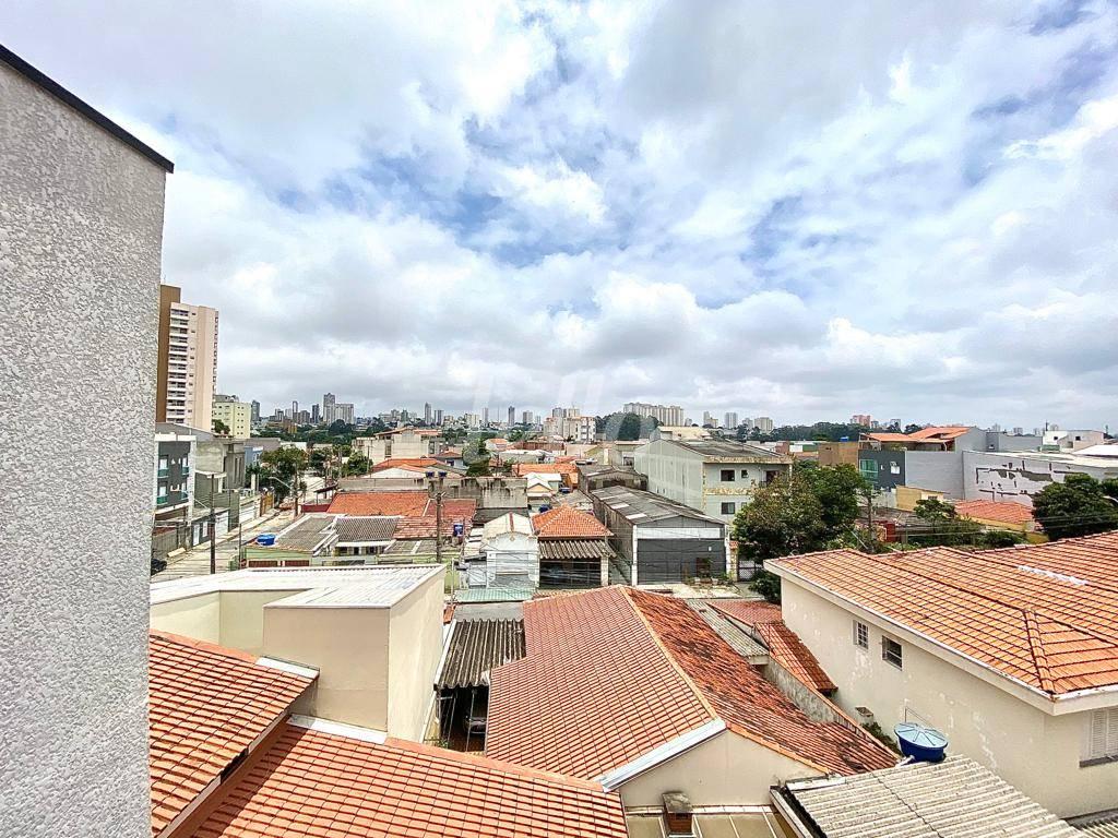 VISTA DA COBERTURA de Apartamento à venda, cobertura - Padrão com 108 m², 2 quartos e 1 vaga em Santa Teresinha - Santo André