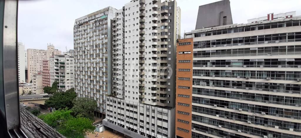 VISTA DA SALA de Apartamento à venda, Padrão com 57 m², 1 quarto e em Bela Vista - São Paulo