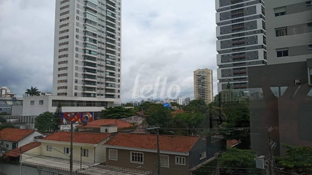 VISTA DA VARANDA de Sala / Conjunto para alugar, Padrão com 266 m², e 8 vagas em Cidade Monções - São Paulo