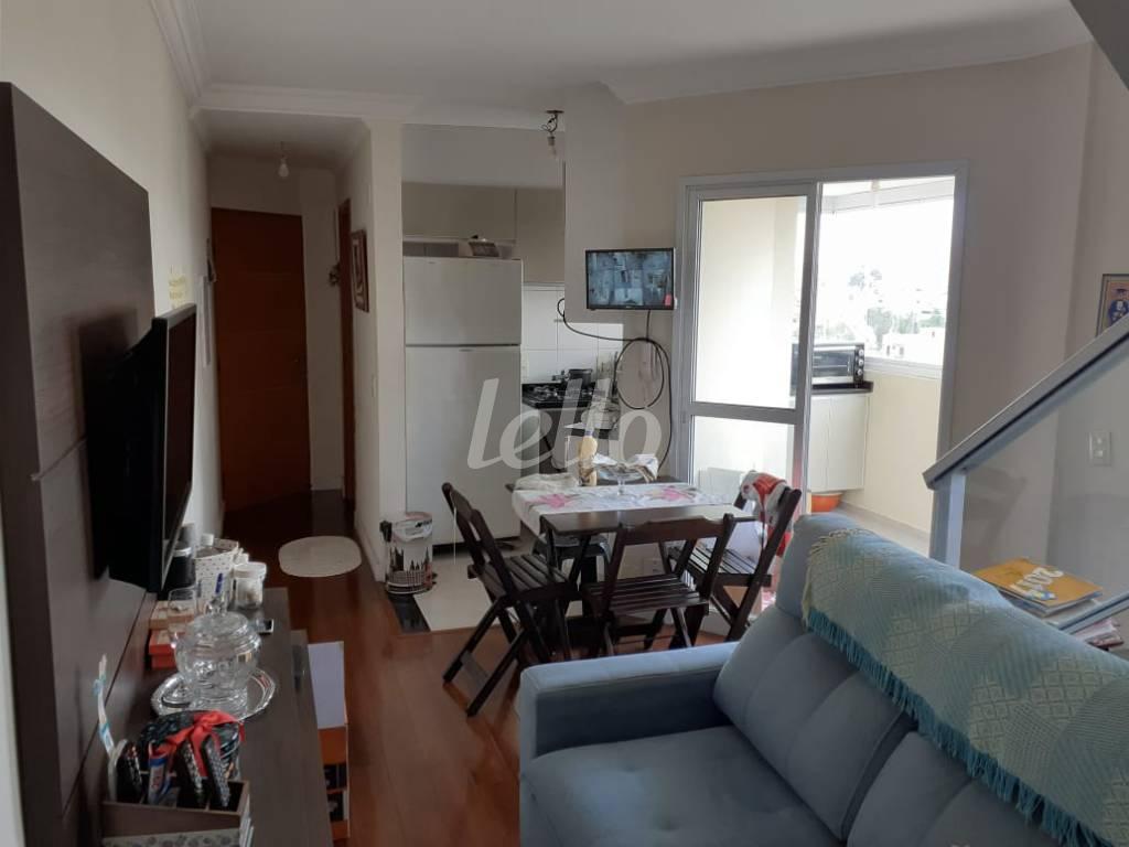 SALA de Apartamento à venda, cobertura - Padrão com 126 m², 2 quartos e 2 vagas em Vila Homero Thon - Santo André