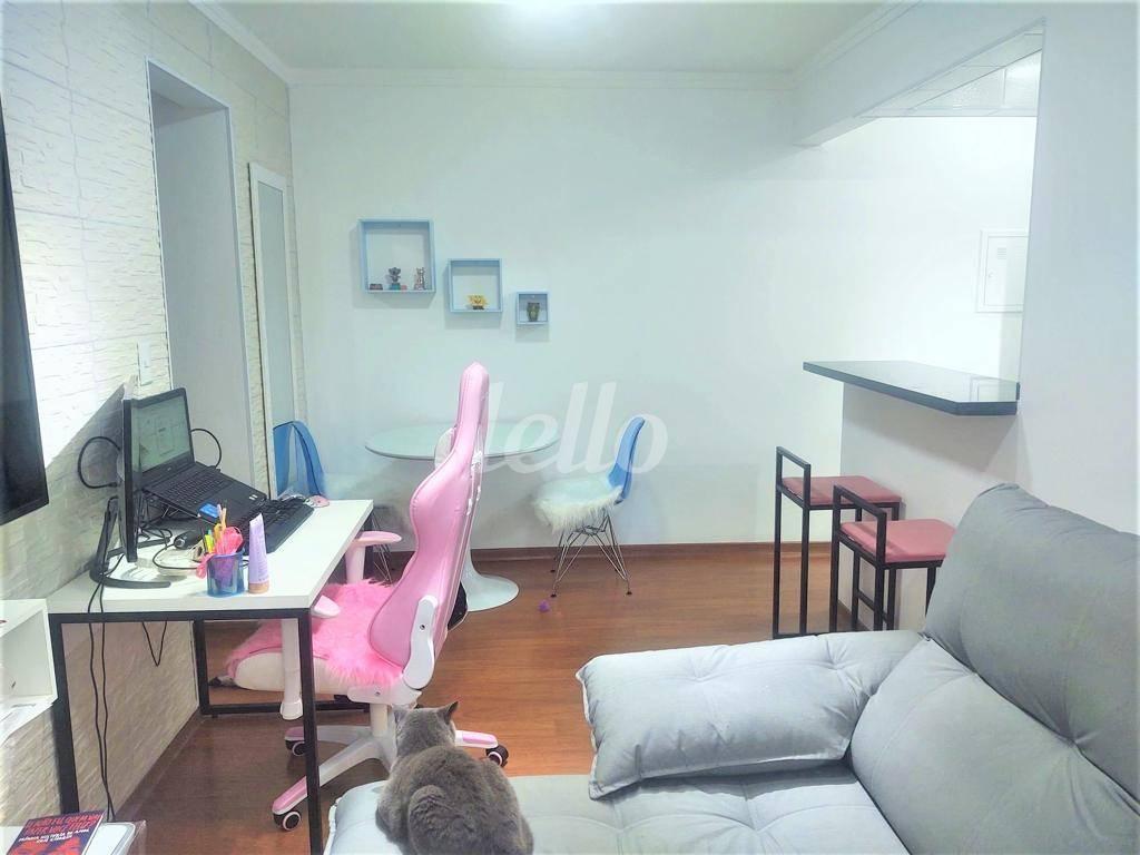 LIVING de Apartamento à venda, Padrão com 38 m², 1 quarto e 1 vaga em Vila Mariana - São Paulo
