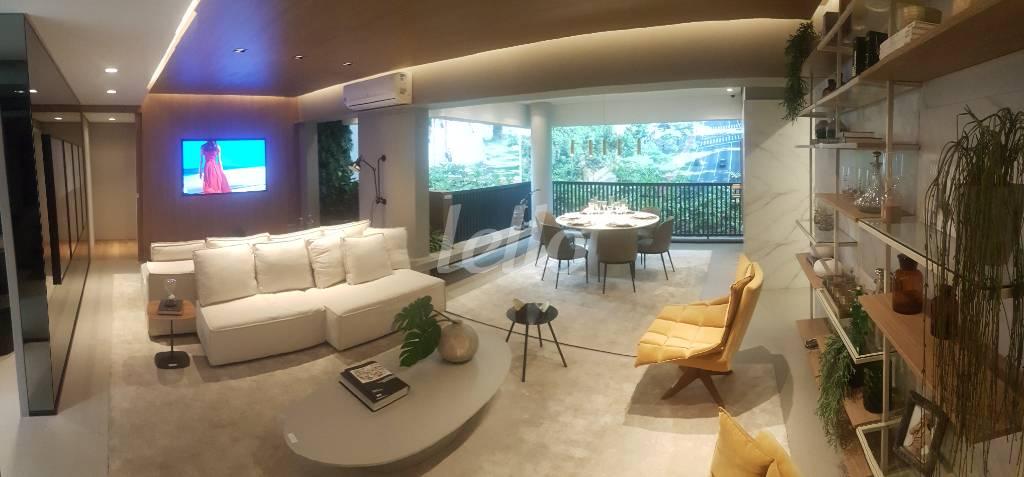 SALA DOIS AMBIENTES de Apartamento à venda, Padrão com 100 m², 2 quartos e 2 vagas em Vila Pompeia - São Paulo