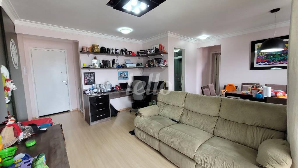 SALA de Apartamento à venda, Padrão com 63 m², 2 quartos e 1 vaga em Vila Prudente - São Paulo