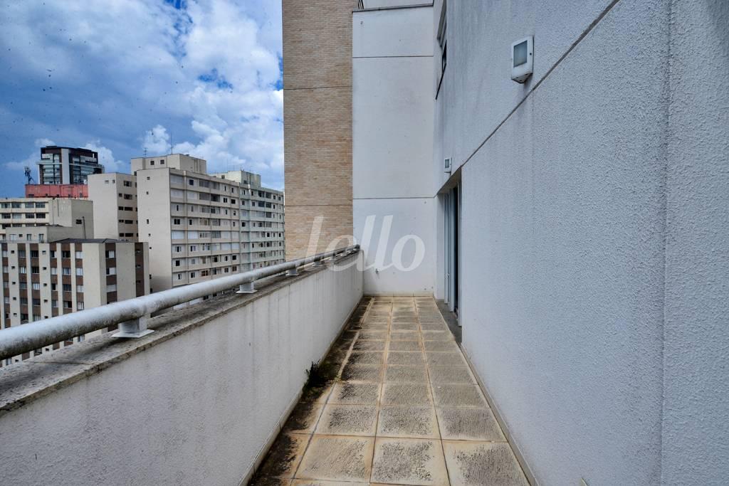 VARANDA DA SALA de Apartamento à venda, cobertura - Padrão com 140 m², 2 quartos e 2 vagas em Vila Mariana - São Paulo