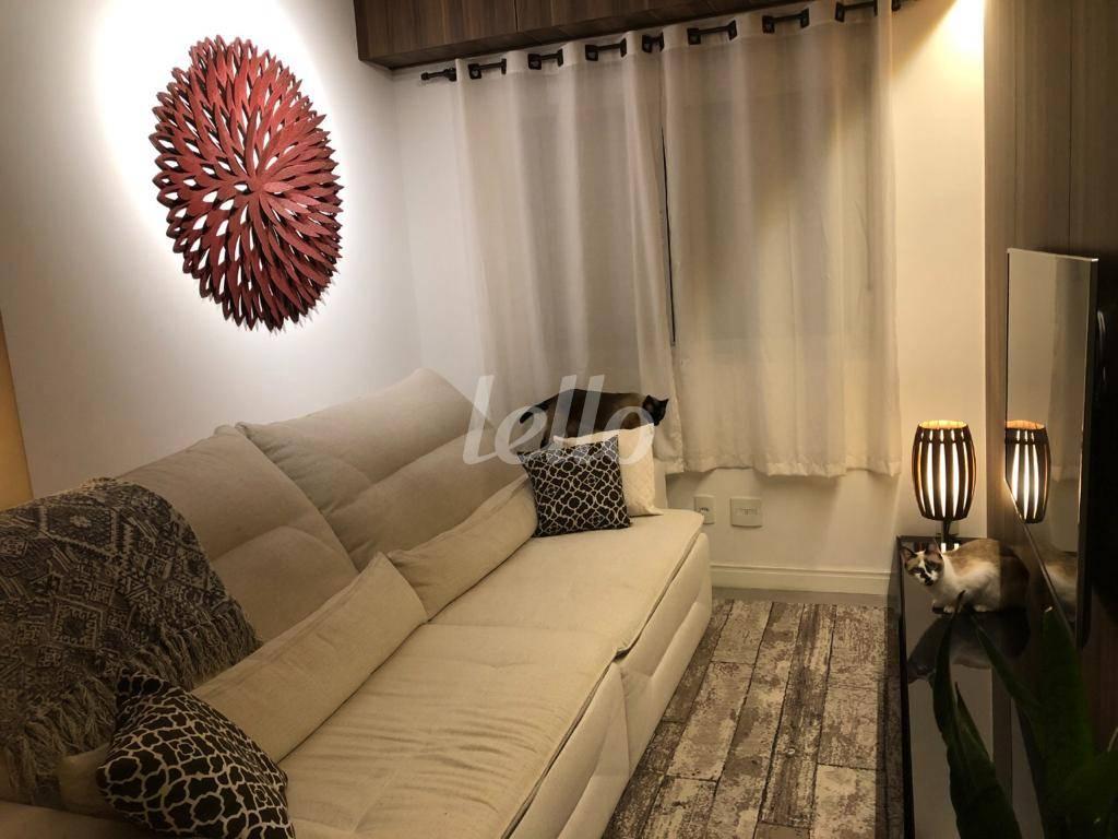 SALA DOIS AMBIENTES de Apartamento à venda, Padrão com 59 m², 1 quarto e 1 vaga em Brás - São Paulo