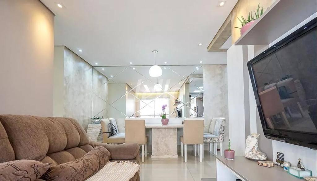 SALA DOIS AMBIENTES de Apartamento à venda, Padrão com 150 m², 3 quartos e 2 vagas em Mooca - São Paulo