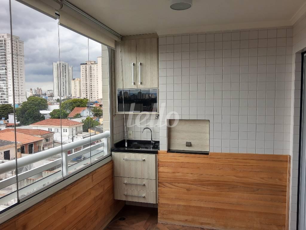 VARANDA GOURMET de Apartamento à venda, Padrão com 82 m², 3 quartos e 1 vaga em Chácara Califórnia - São Paulo