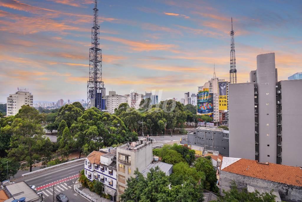 VISTA de Apartamento à venda, Padrão com 107 m², 2 quartos e 1 vaga em Jardins - São Paulo