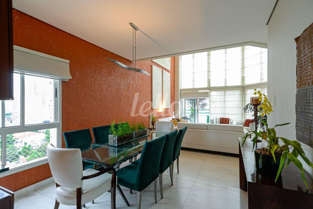 SALA DE JANTAR de Apartamento à venda, cobertura - Padrão com 346 m², 4 quartos e 5 vagas em Vila Mariana - São Paulo