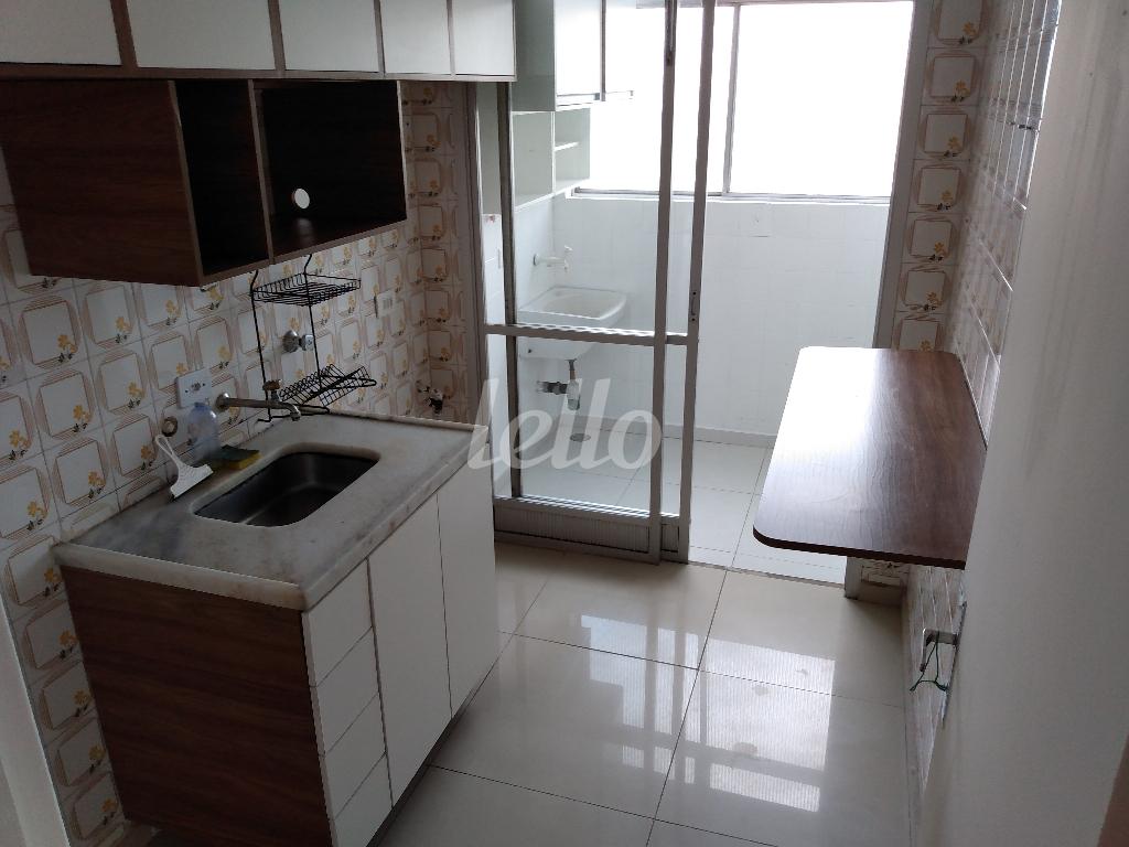 COZINHA de Apartamento para alugar, Padrão com 40 m², 1 quarto e 1 vaga em Cambuci - São Paulo