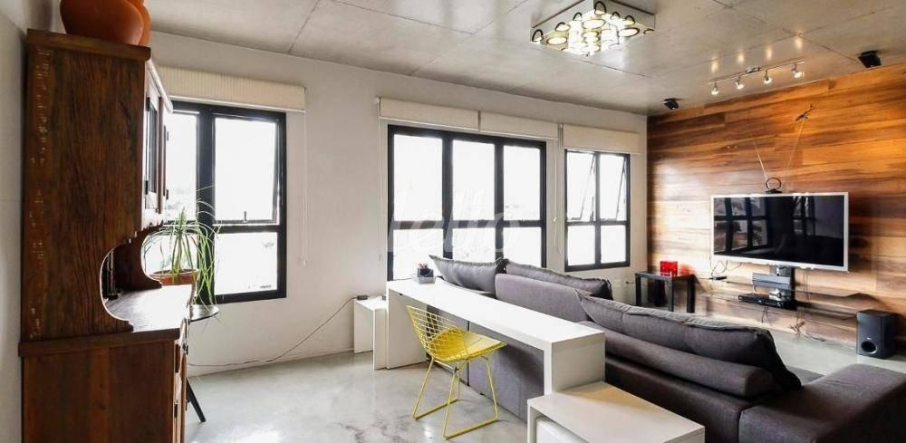 SALA de Apartamento à venda, Padrão com 84 m², 1 quarto e 1 vaga em Tatuapé - São Paulo