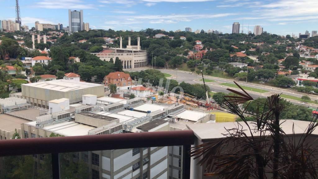 SACADA de Apartamento para alugar, Flat com 39 m², 1 quarto e 1 vaga em Higienópolis - São Paulo