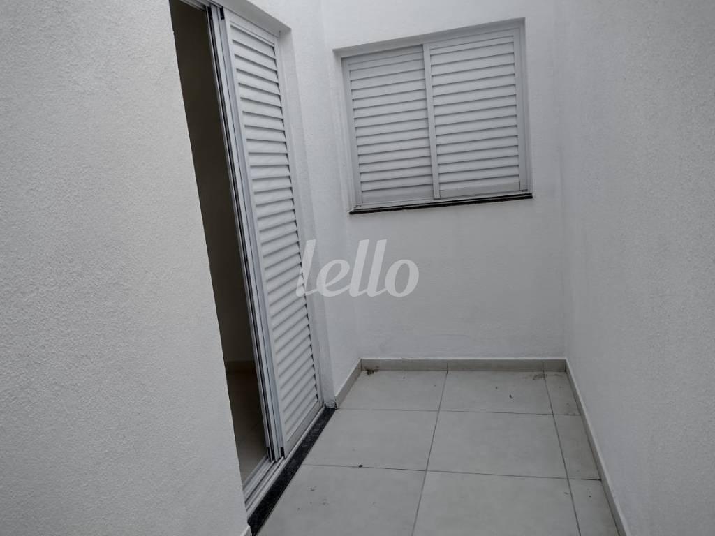ÁREA EXTERNA DO DORMITÓRIO de Apartamento à venda, Padrão com 41 m², 2 quartos e 1 vaga em Vila Guiomar - Santo André