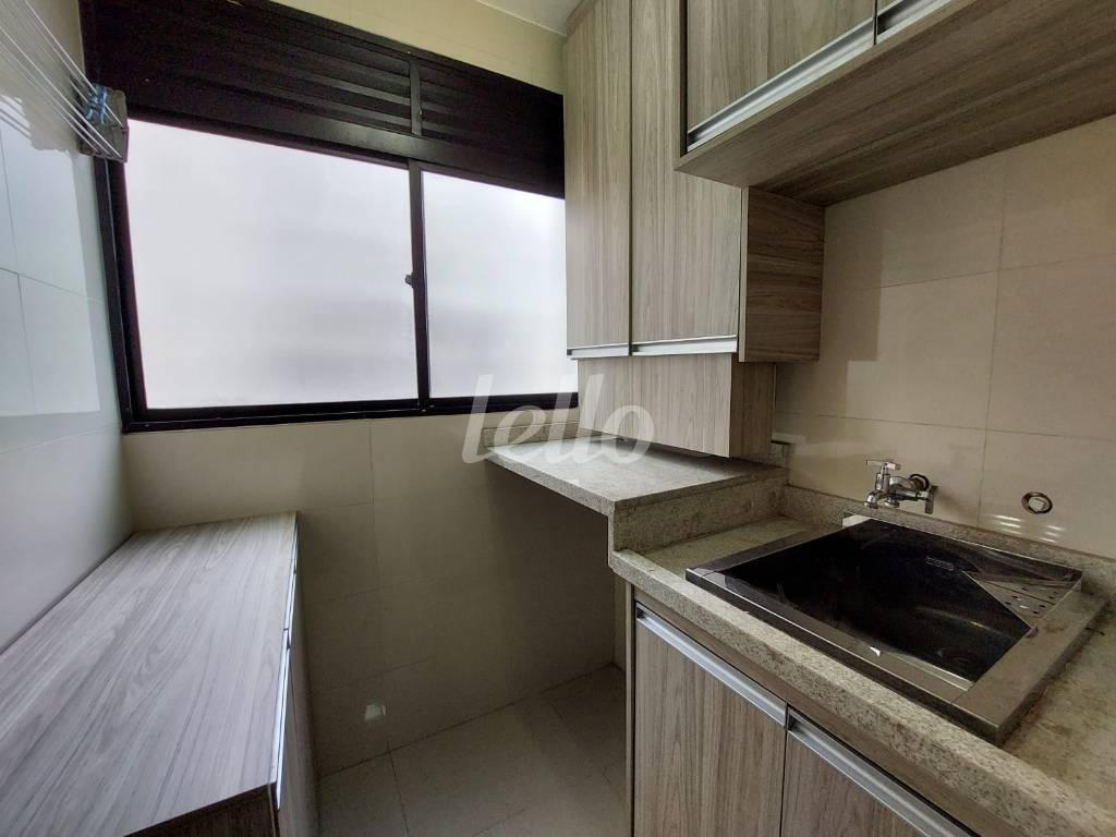 AREA DE SERVIÇO de Apartamento à venda, Padrão com 63 m², 3 quartos e 1 vaga em Tatuapé - São Paulo