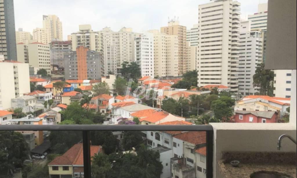 VISTA de Apartamento à venda, Padrão com 100 m², 3 quartos e 2 vagas em Paraíso - São Paulo