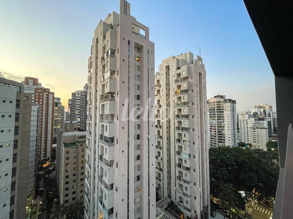 VISTA de Apartamento à venda, Studio com 25 m², 1 quarto e em Indianópolis - São Paulo