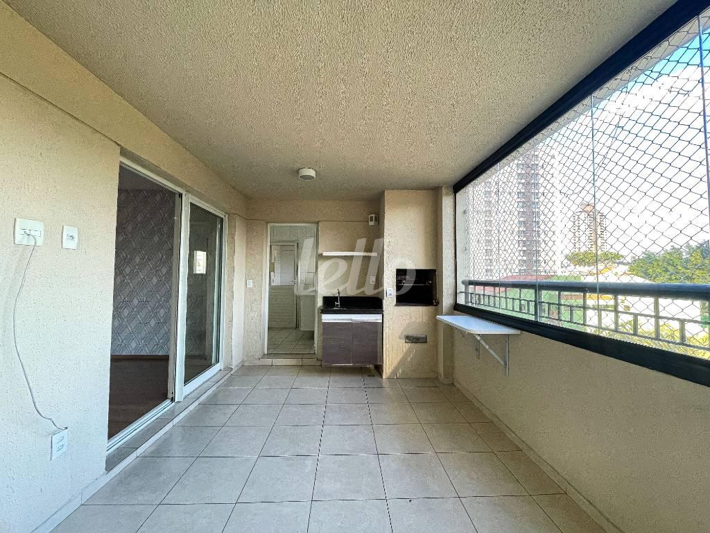 VARANDA DA SALA de Apartamento à venda, Padrão com 120 m², 3 quartos e 2 vagas em Parque da Vila Prudente - São Paulo