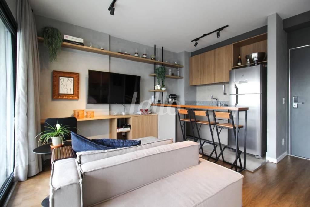 STUDIO de Apartamento para alugar, Studio com 40 m², 1 quarto e 1 vaga em Itaim Bibi - São Paulo