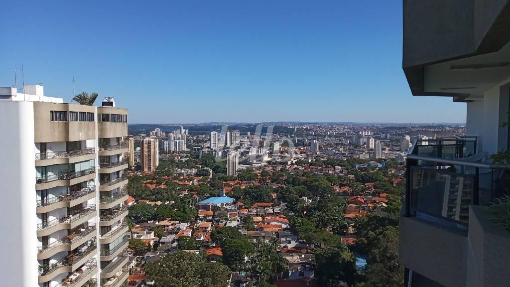 VISTA DA VARANDA de Apartamento à venda, Duplex com 609 m², 5 quartos e 4 vagas em Santo Amaro - São Paulo