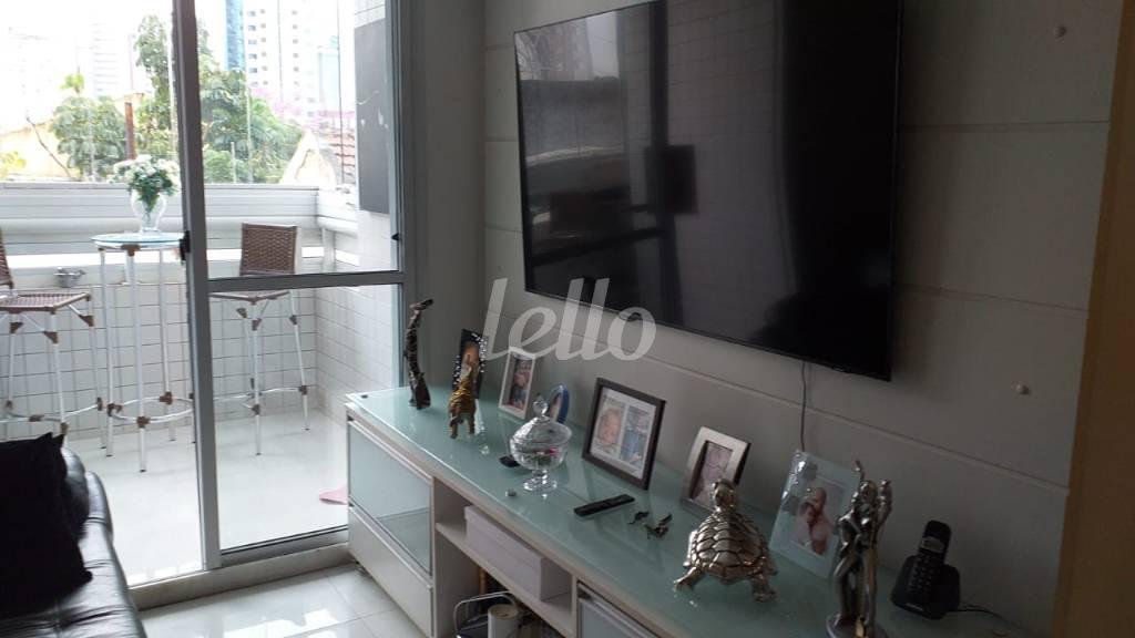 SALA DOIS AMBIENTES de Apartamento à venda, Padrão com 68 m², 3 quartos e 1 vaga em Mooca - São Paulo