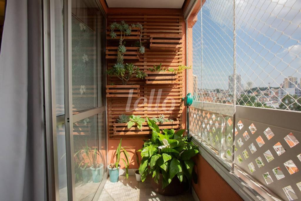 VARANDA de Apartamento à venda, Padrão com 76 m², 3 quartos e 1 vaga em Jardim Textil - São Paulo