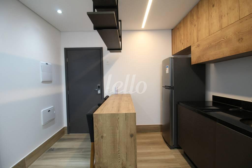 COZINHA de Apartamento para alugar, Studio com 40 m², 1 quarto e 1 vaga em Pinheiros - São Paulo