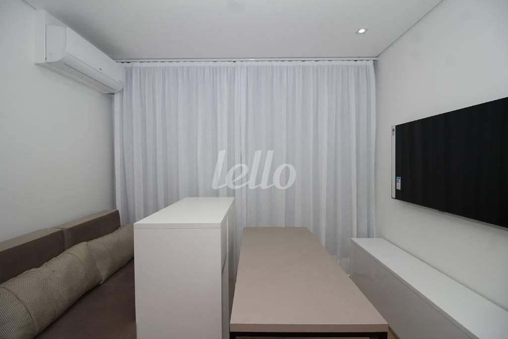 SALA, de Apartamento para alugar, Studio com 40 m², 1 quarto e 1 vaga em Pinheiros - São Paulo