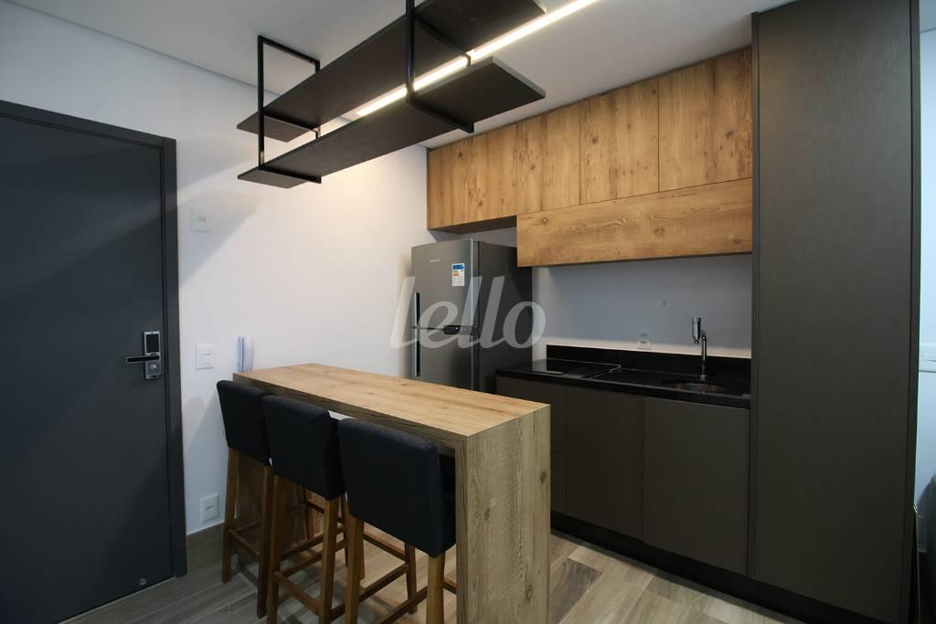 COZINHA de Apartamento para alugar, Studio com 40 m², 1 quarto e 1 vaga em Pinheiros - São Paulo