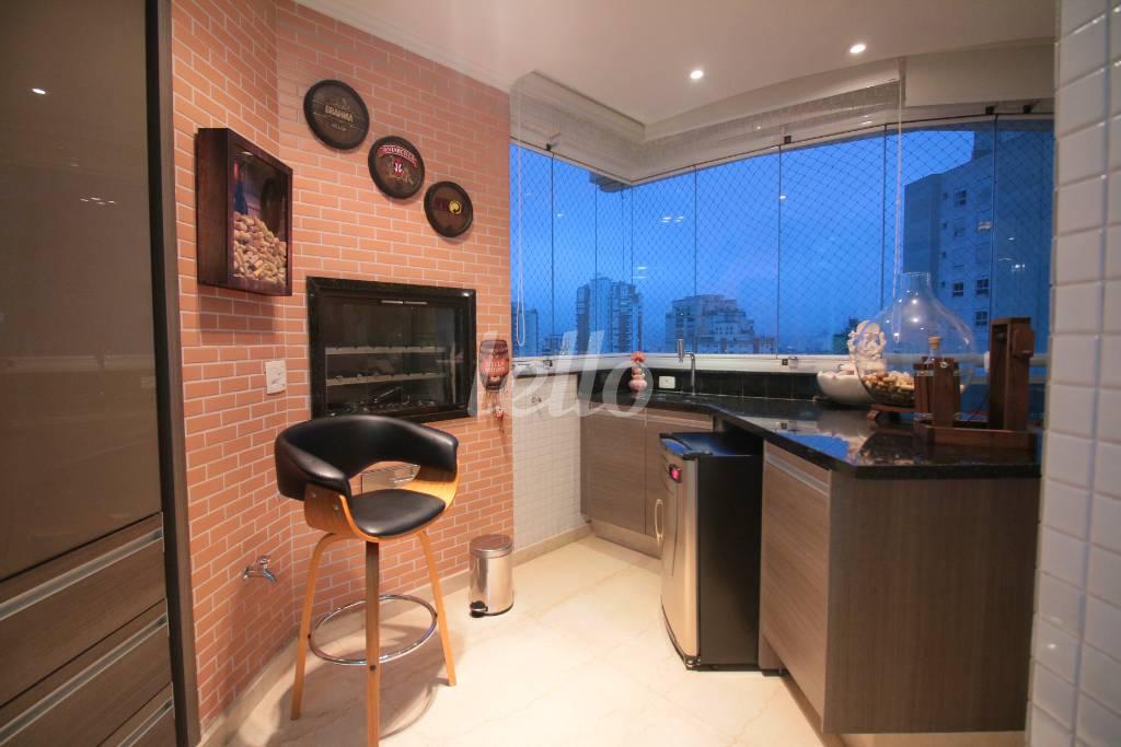 CHURRASQUEIRA de Apartamento à venda, Padrão com 265 m², 4 quartos e 5 vagas em Vila Regente Feijó - São Paulo