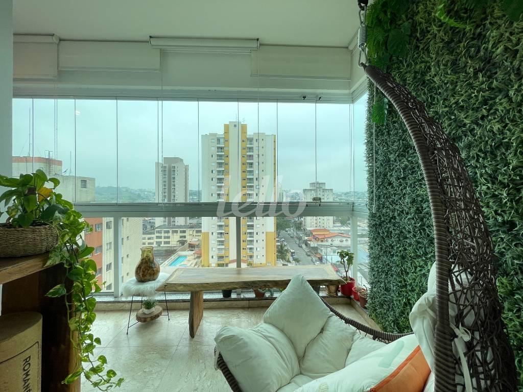 VARANDA DA SALA de Apartamento à venda, Padrão com 84 m², 2 quartos e 2 vagas em Vila Antonieta - São Paulo