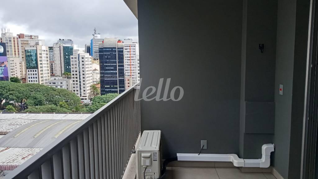VARANDA de Apartamento à venda, Studio com 30 m², 1 quarto e em Liberdade - São Paulo