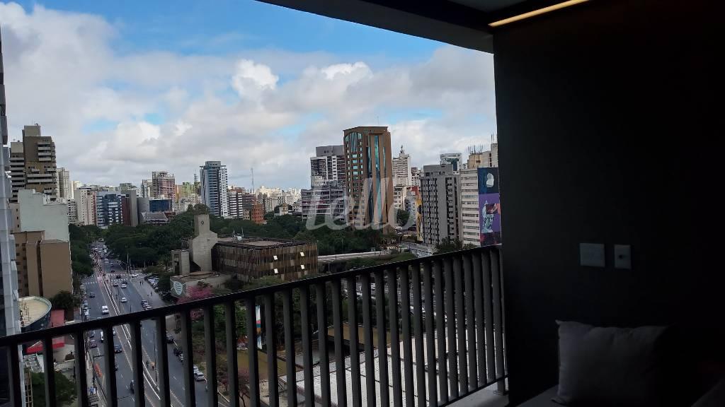 VARANDA de Apartamento à venda, Padrão com 30 m², 1 quarto e em Liberdade - São Paulo