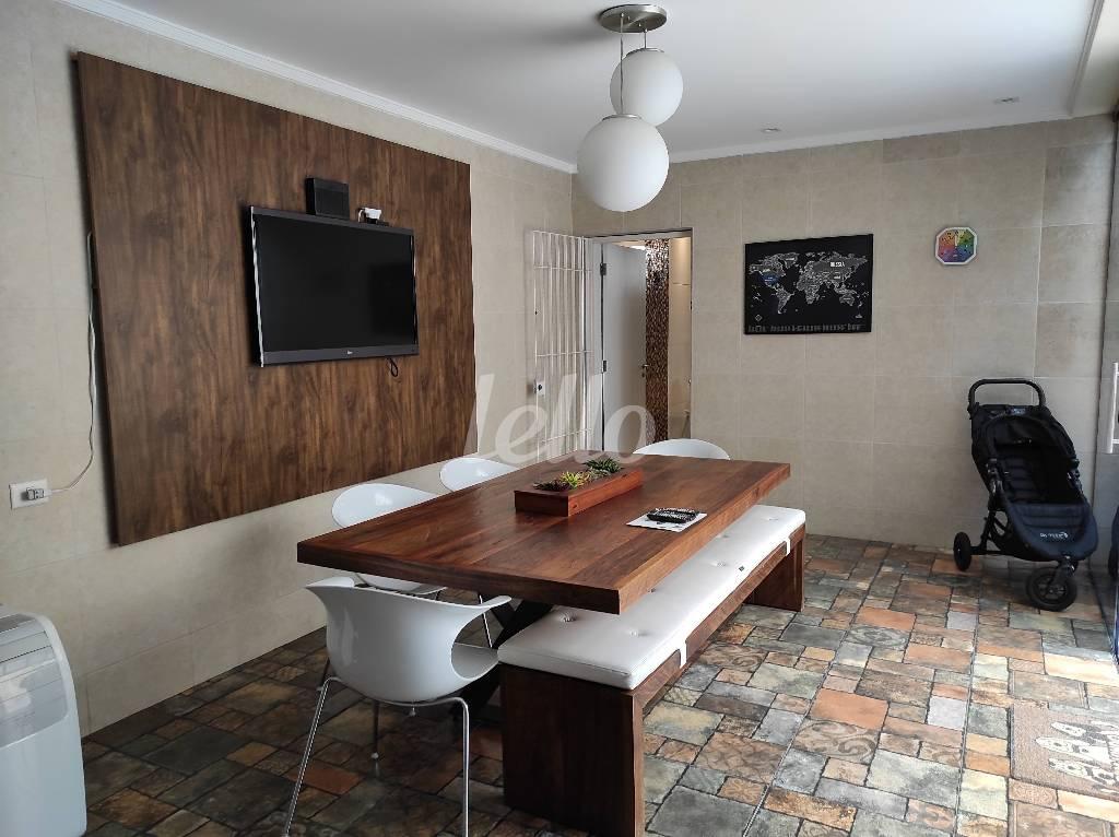 ESPAÇO GOURMET de Casa à venda, sobrado com 380 m², 3 quartos e 3 vagas em Vila Gomes Cardim - São Paulo