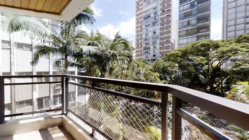 VARANDA DA SALA de Apartamento à venda, Padrão com 160 m², 4 quartos e em Higienópolis - São Paulo