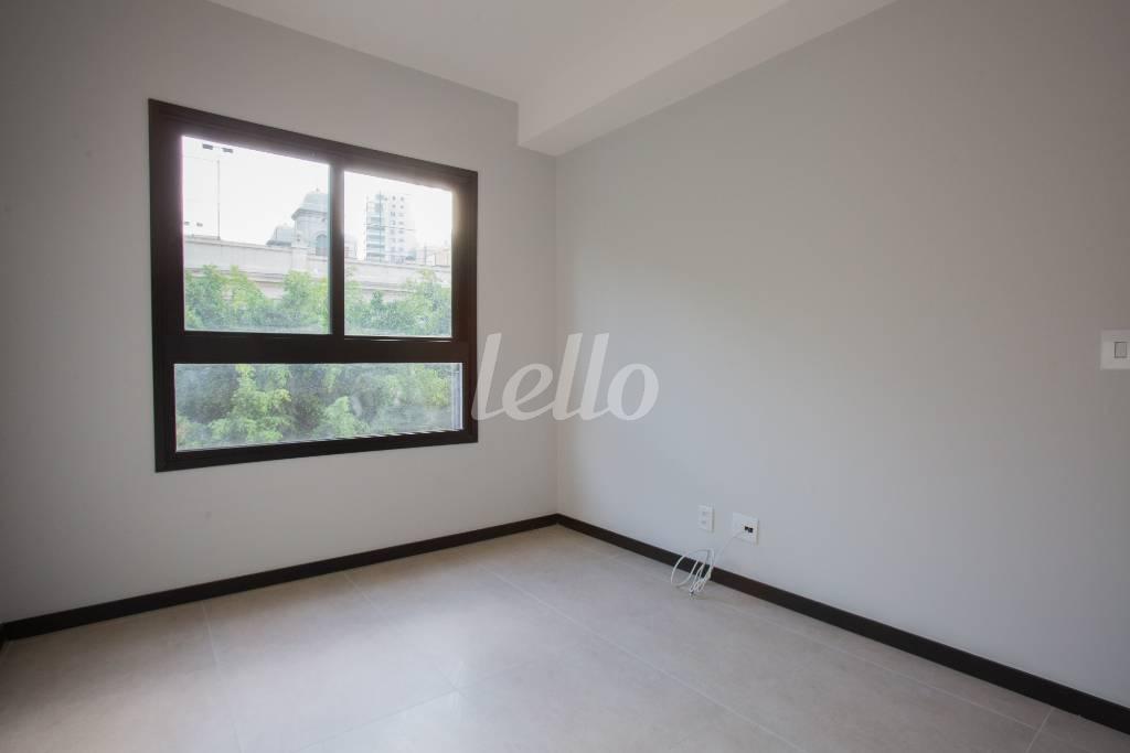 DORMITÓRIO de Apartamento para alugar, Padrão com 35 m², 1 quarto e 1 vaga em Vila Buarque - São Paulo