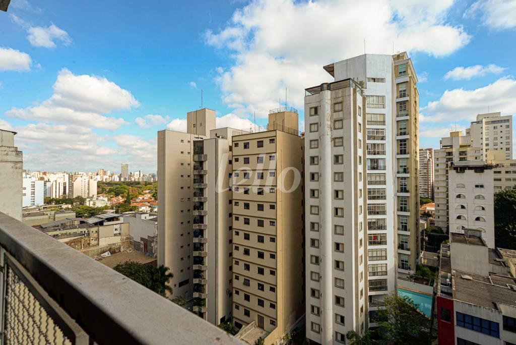 VISTA de Apartamento à venda, Padrão com 95 m², 3 quartos e 1 vaga em Pinheiros - São Paulo