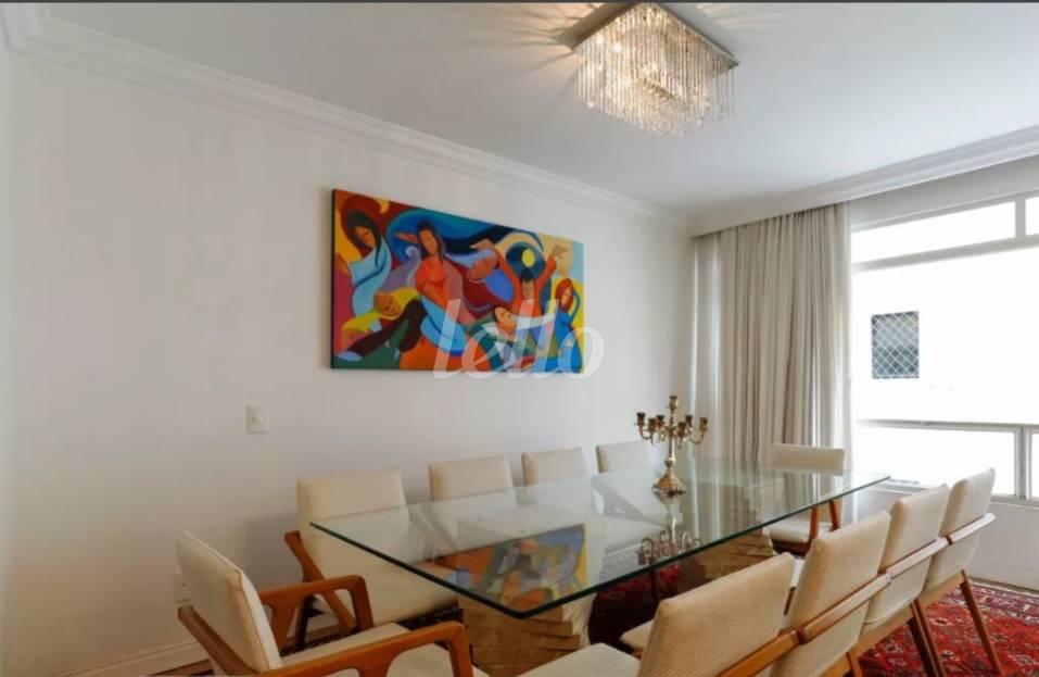 SALA JANTAR de Apartamento à venda, Padrão com 145 m², 3 quartos e 1 vaga em Santa Cecília - São Paulo