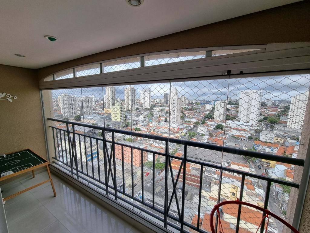 VARANDA DA SALA de Apartamento à venda, Padrão com 75 m², 3 quartos e 2 vagas em Mooca - São Paulo