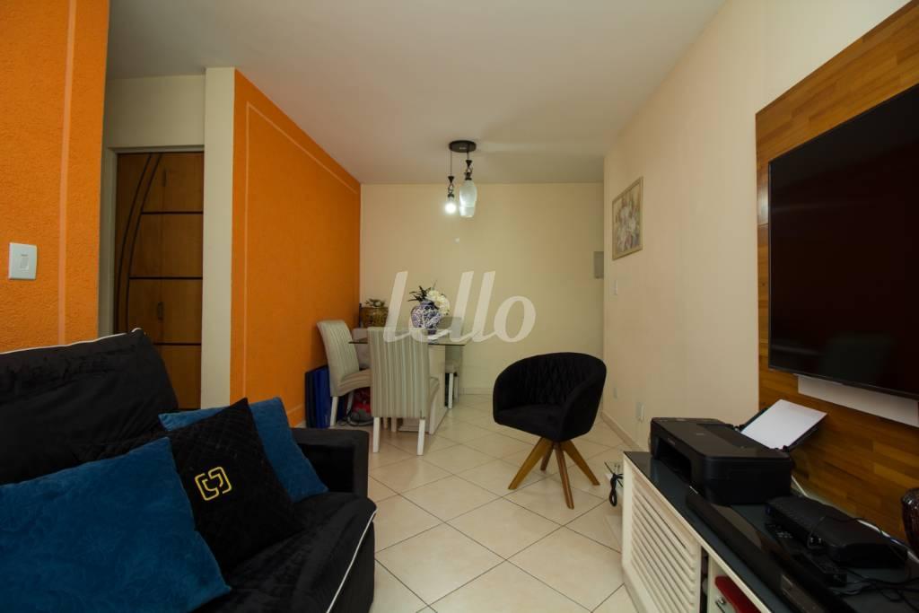 SALA de Apartamento à venda, Padrão com 58 m², 2 quartos e 1 vaga em Chácara Belenzinho - São Paulo