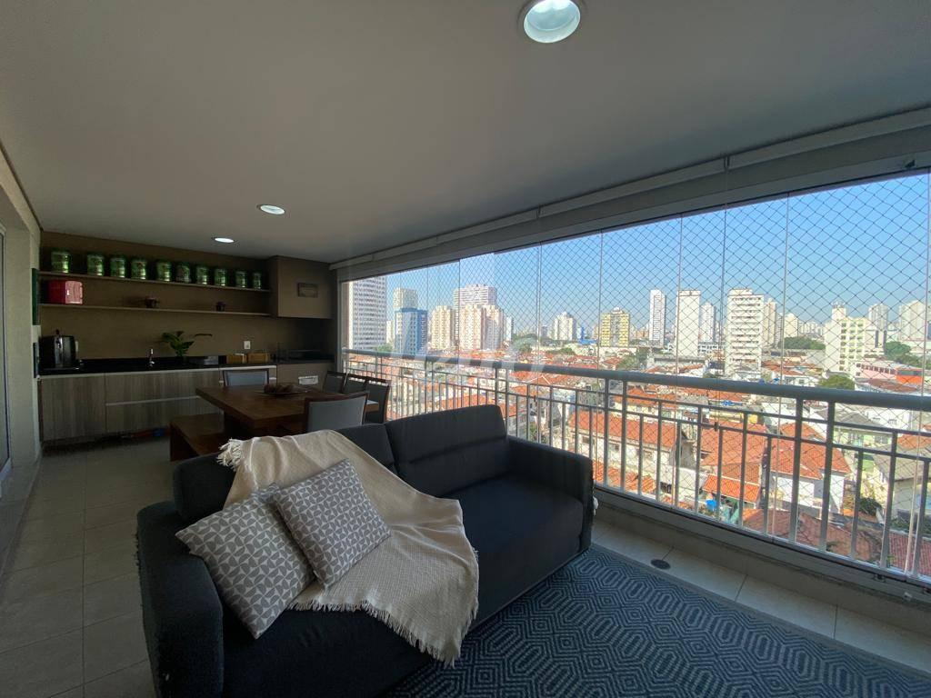 VARANDA GOURMET de Apartamento à venda, Padrão com 146 m², 3 quartos e 3 vagas em Belenzinho - São Paulo