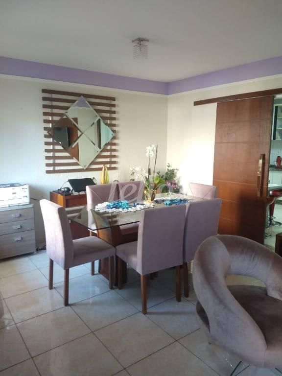 SALA DOIS AMBIENTES de Casa à venda, em condomínio - sobrado com 66 m², 3 quartos e 2 vagas em Vila Bela - São Paulo
